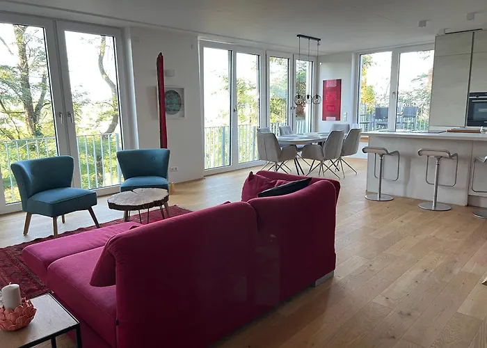 דירה Luxuswohnung In Mit Fantastischem Blick קרלסרוהה